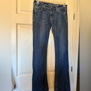 Miss Me Jeans JP50083 Bootcut Dark Blue SZ 29 Rodeo Ranch Work Bling NormCore